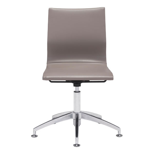 26" X 26" X 36" Taupe Leatherette Conference Chair
