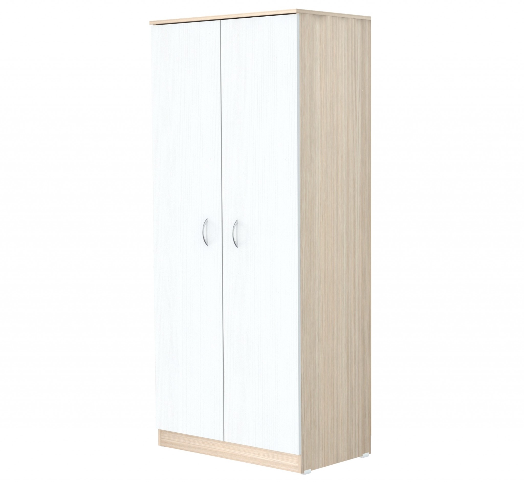 70.9 White Solid Composite Wood Armoire