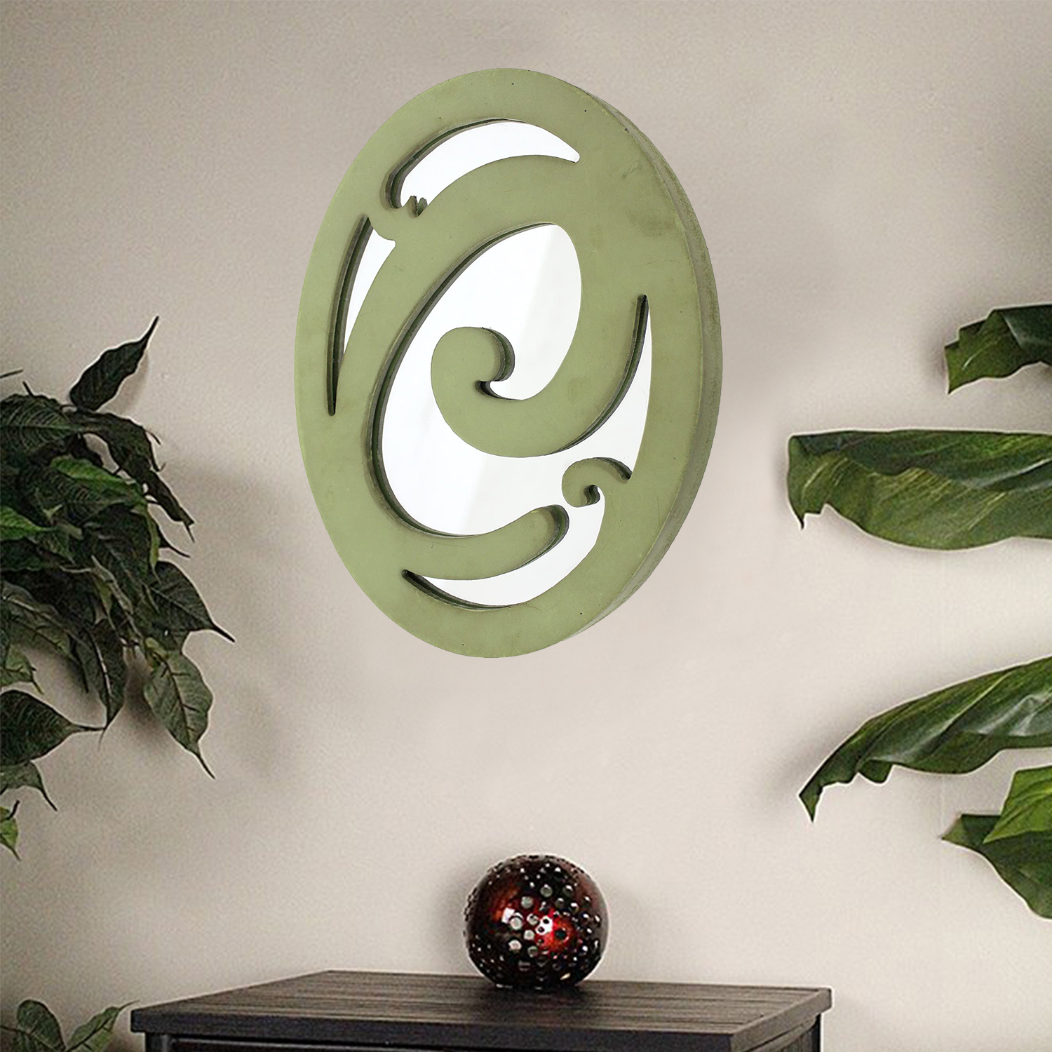1"" X 7.75"" X 9.5"" Green  Cottage Style  Wall Decor - Letter C