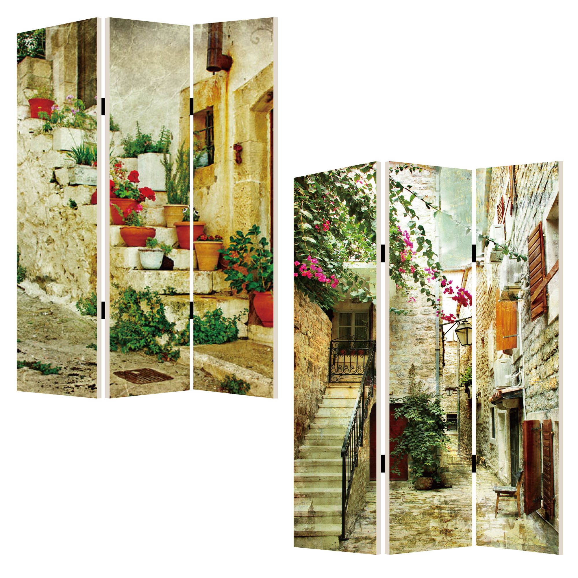 1" x 48" x 72" Multi Color Spanish Tidings Screen