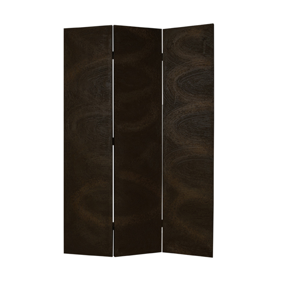 1"" X 48"" X 72"" Black Wood Canvas  Screen