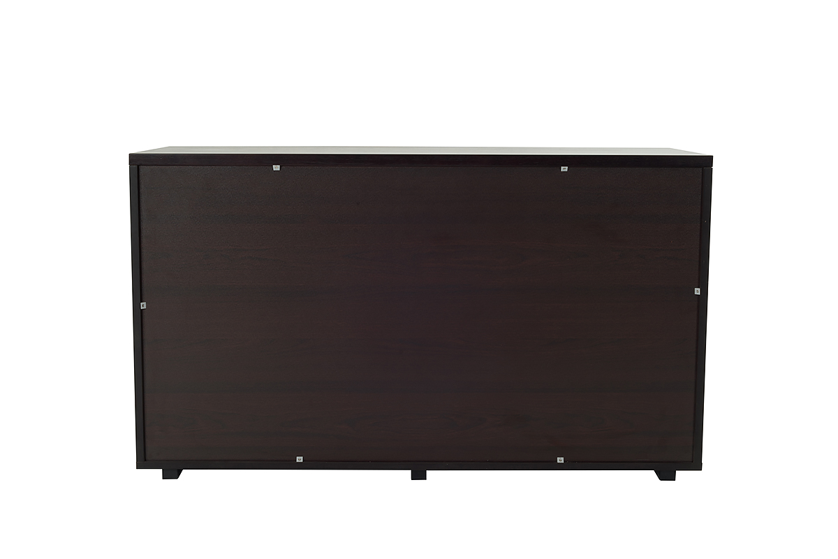 28" Wenge Veneer and MDF Dresser with 3 Drawers