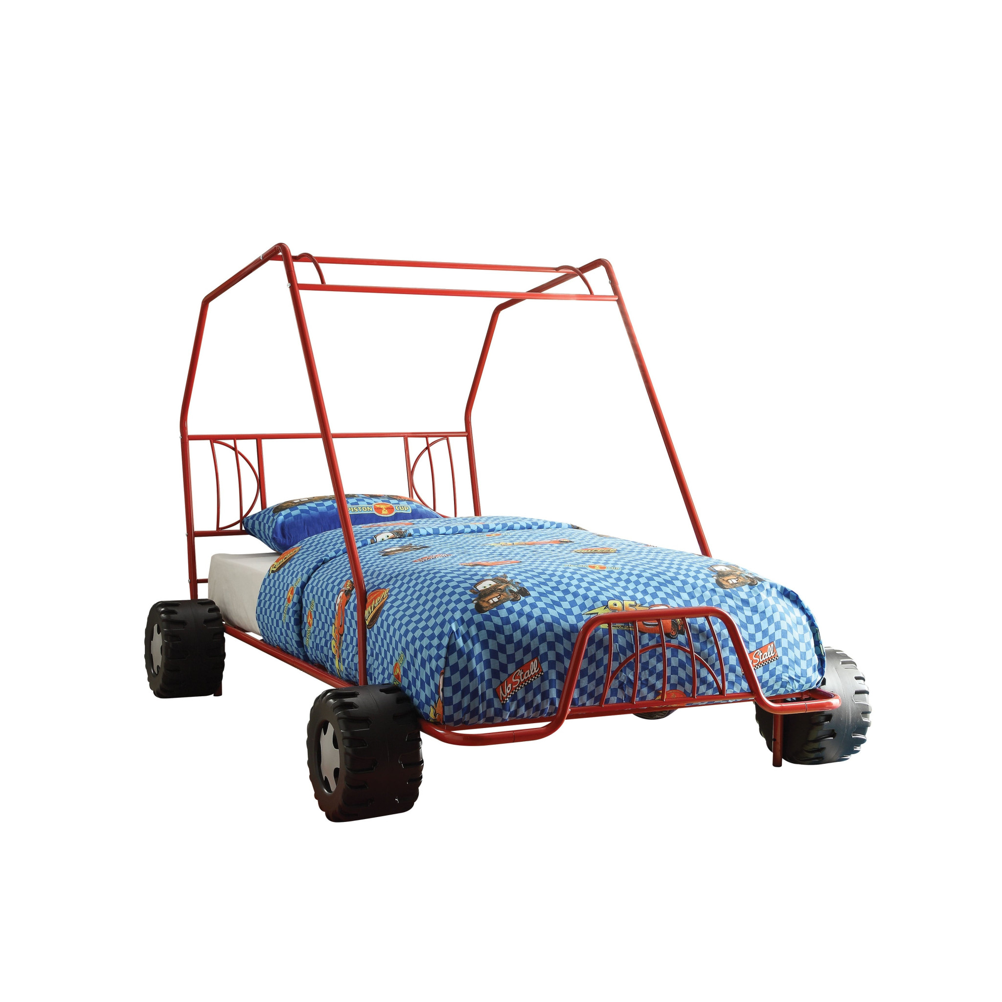 Steel Twin Red Bed-285319-1