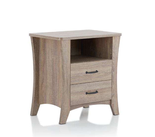 24" X 16" X 24" Rustic Natural Particle Board Nightstand