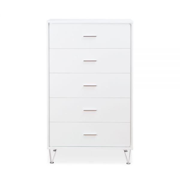 32" White Five Drawer Standard Chest-286660-1