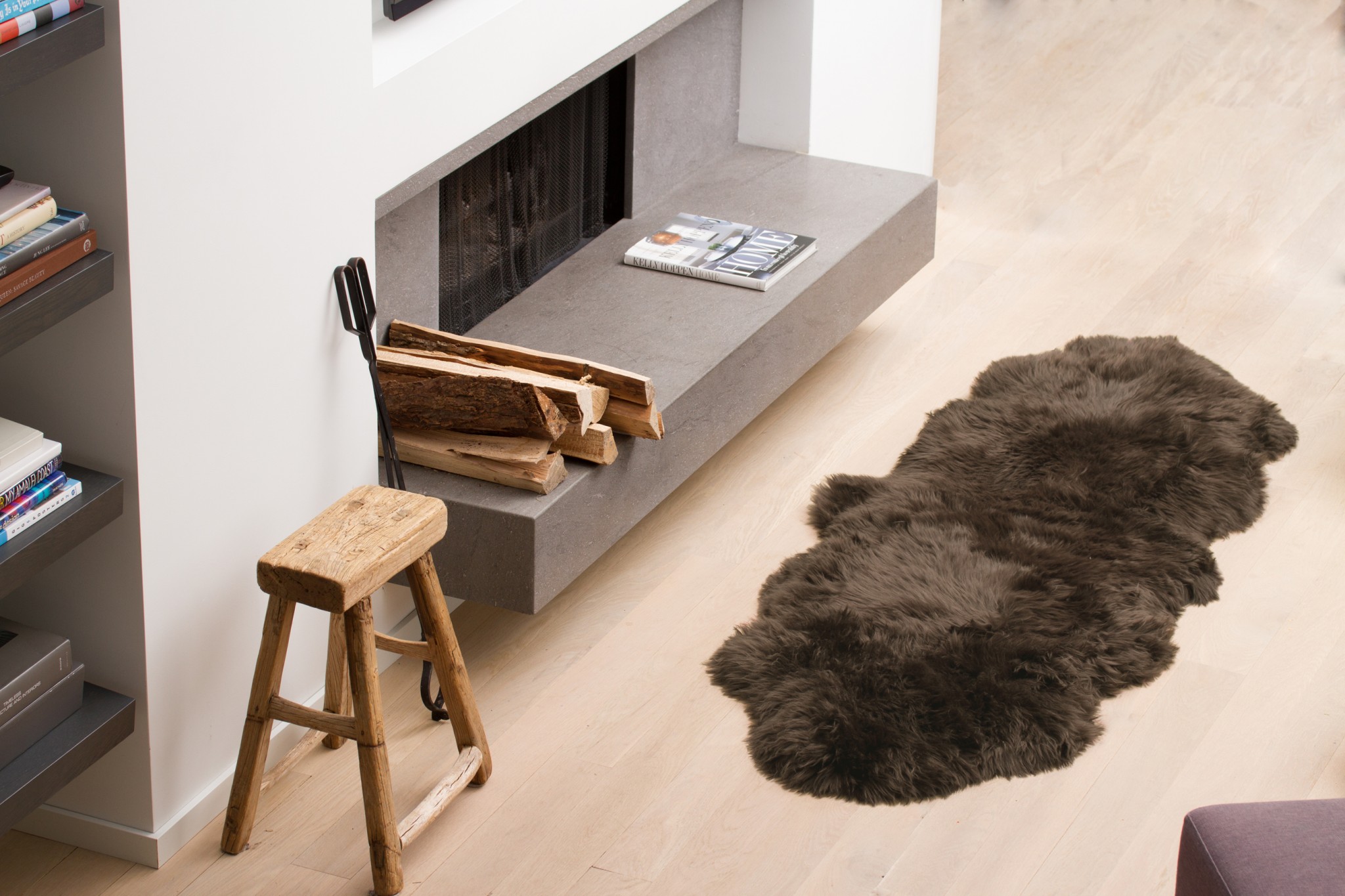 Chocolate Animal Print Area Rug