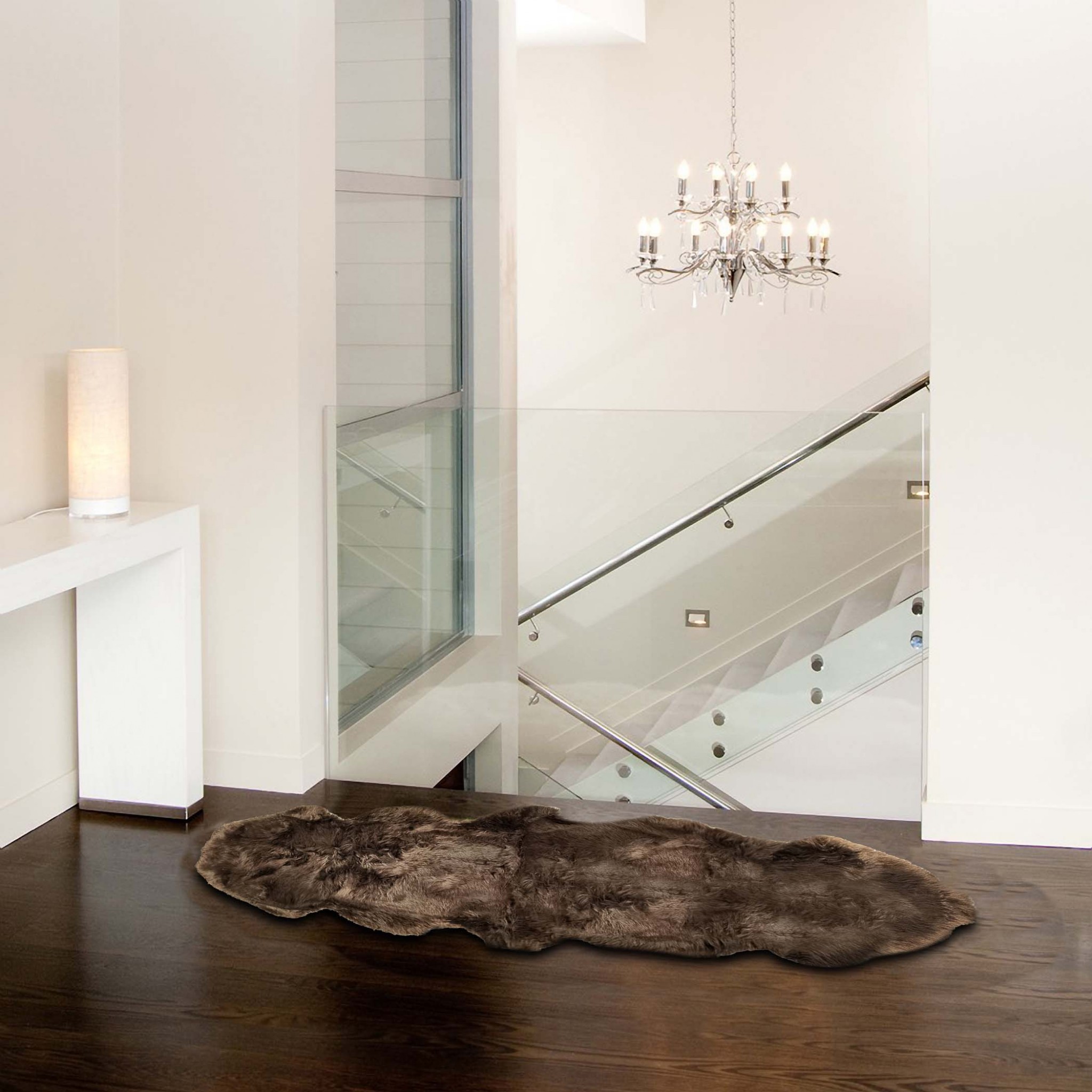 Chocolate Animal Print Area Rug
