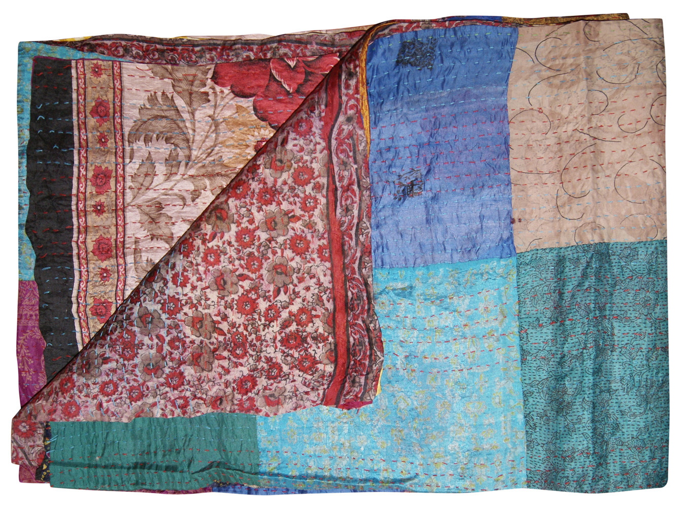 60" X 90" Multicolor Silk - Throw-293214-1