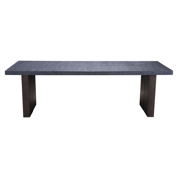 94.5" X 39.4" X 29.5" Cement And Natural Poly Dining Table