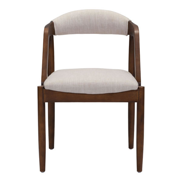 21.3" X 22.4" X 31.7" Beige Linen Dining Chair