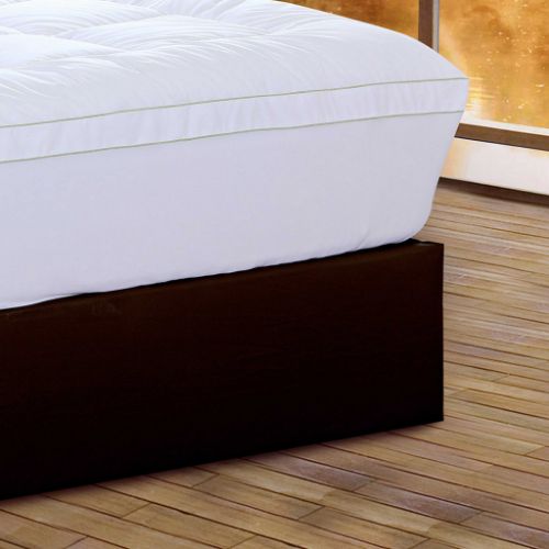 17" Square Quilted Accent Full Piping Mattress Pad With Fitted Cover