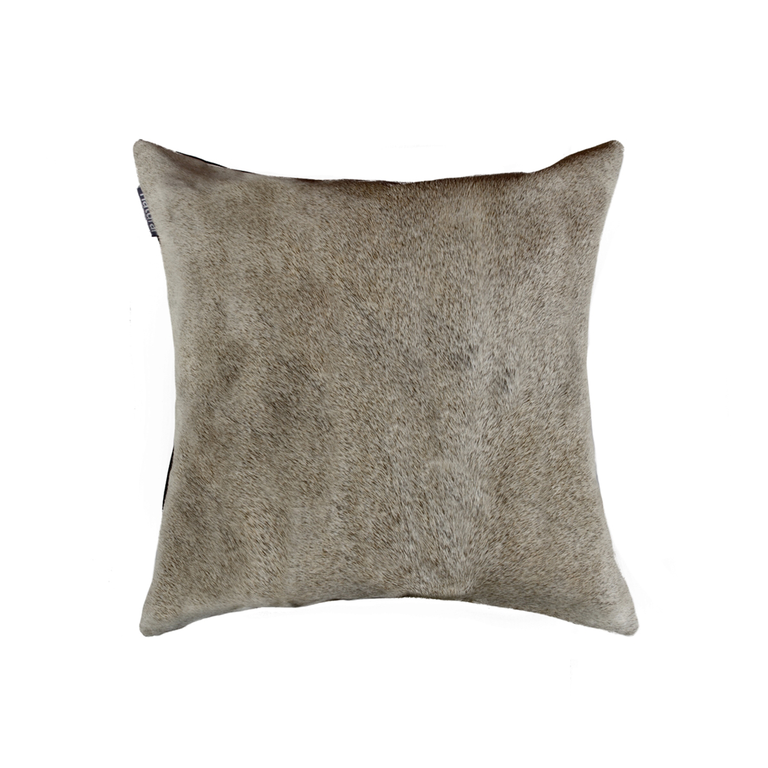 18" x 18" x 5" Gray Cowhide - Pillow