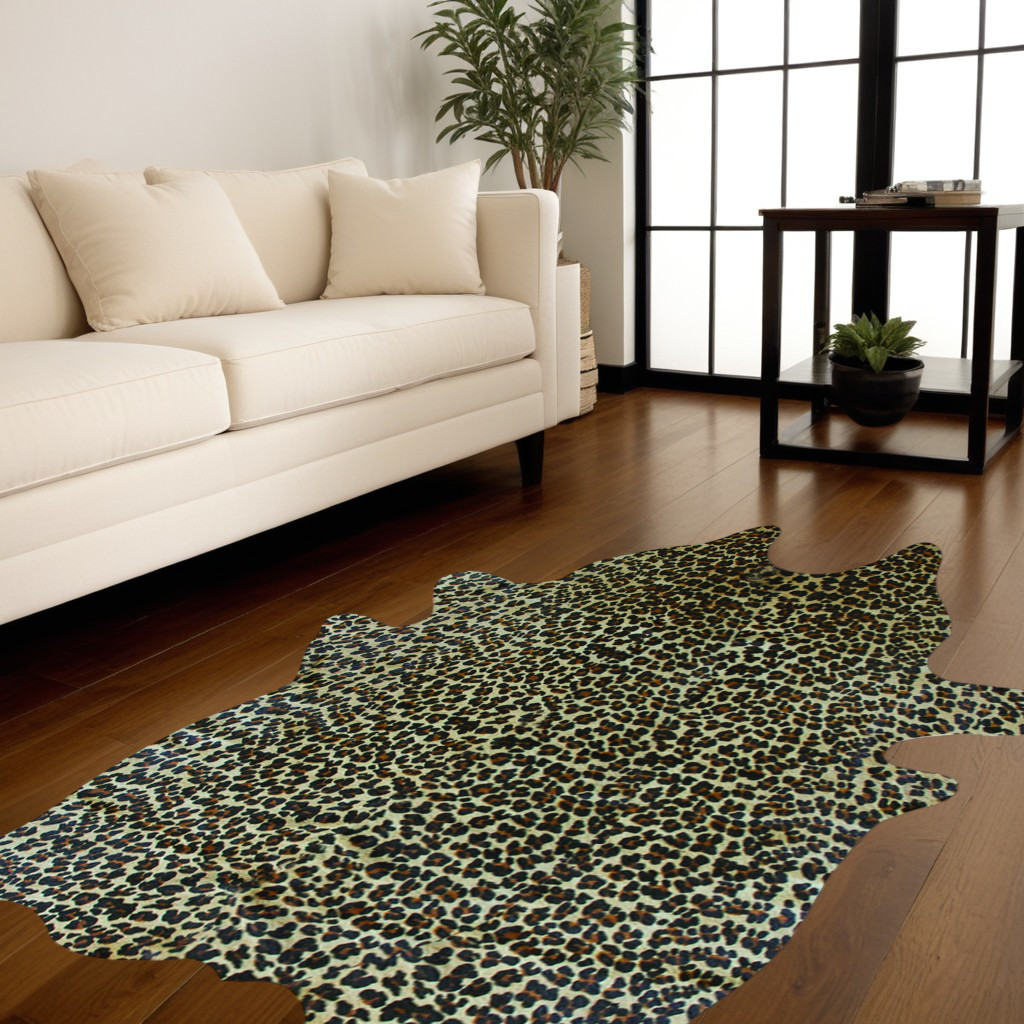 72" X 84" Leopard Cowhide - Rug-316720-1