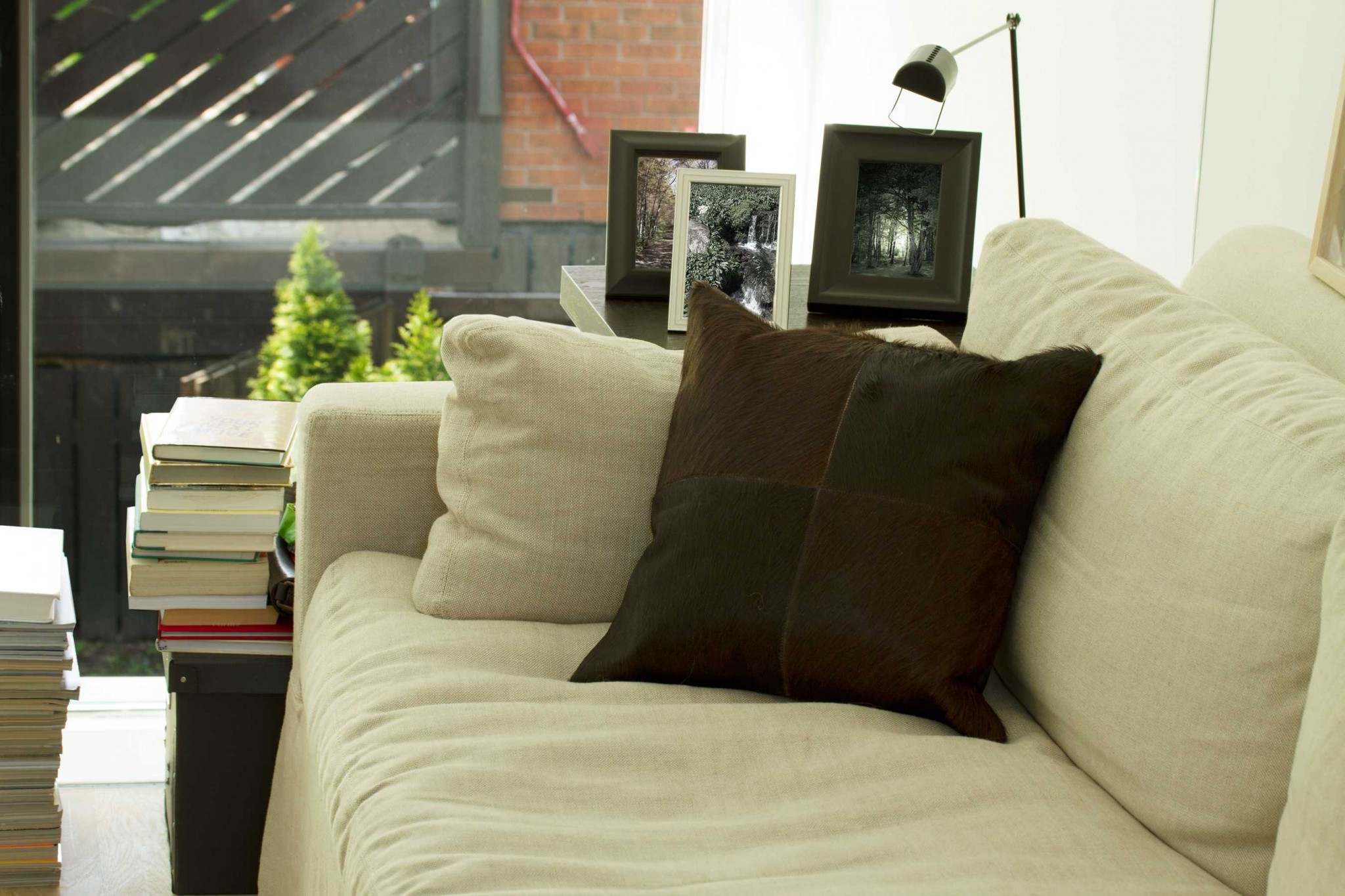 18" Chocolate Brown Cowhide Throw Pillow