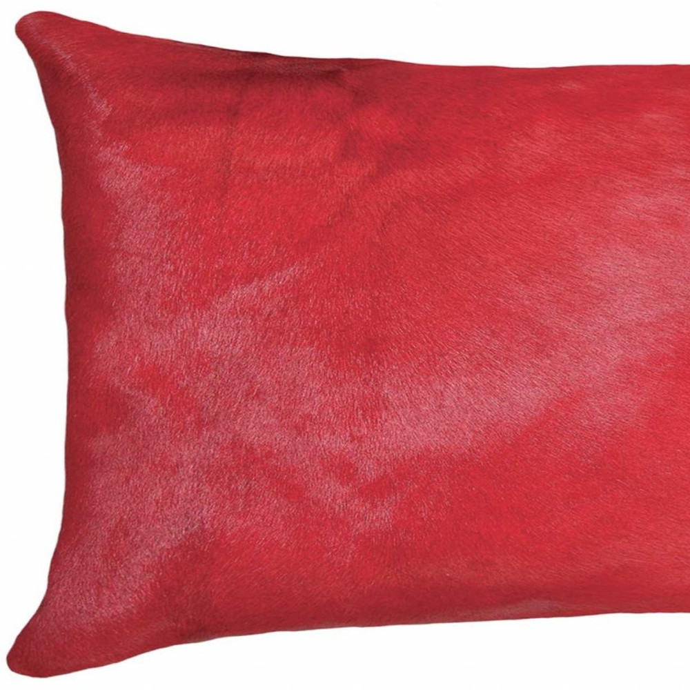 12" X 20" X 5" Firecracker Cowhide  Pillow