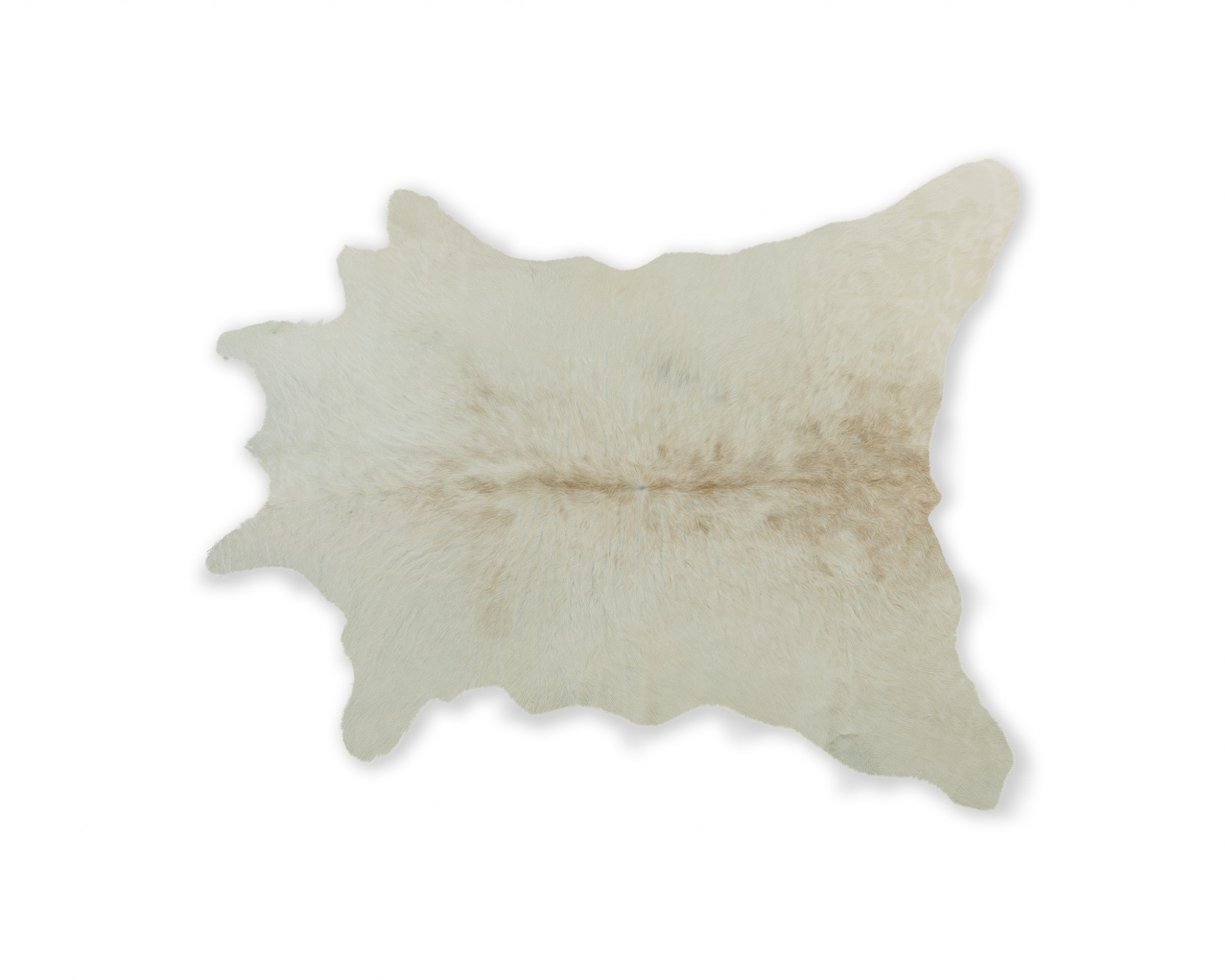 2" X 3" Natural Cowhide Hand Woven Area Rug