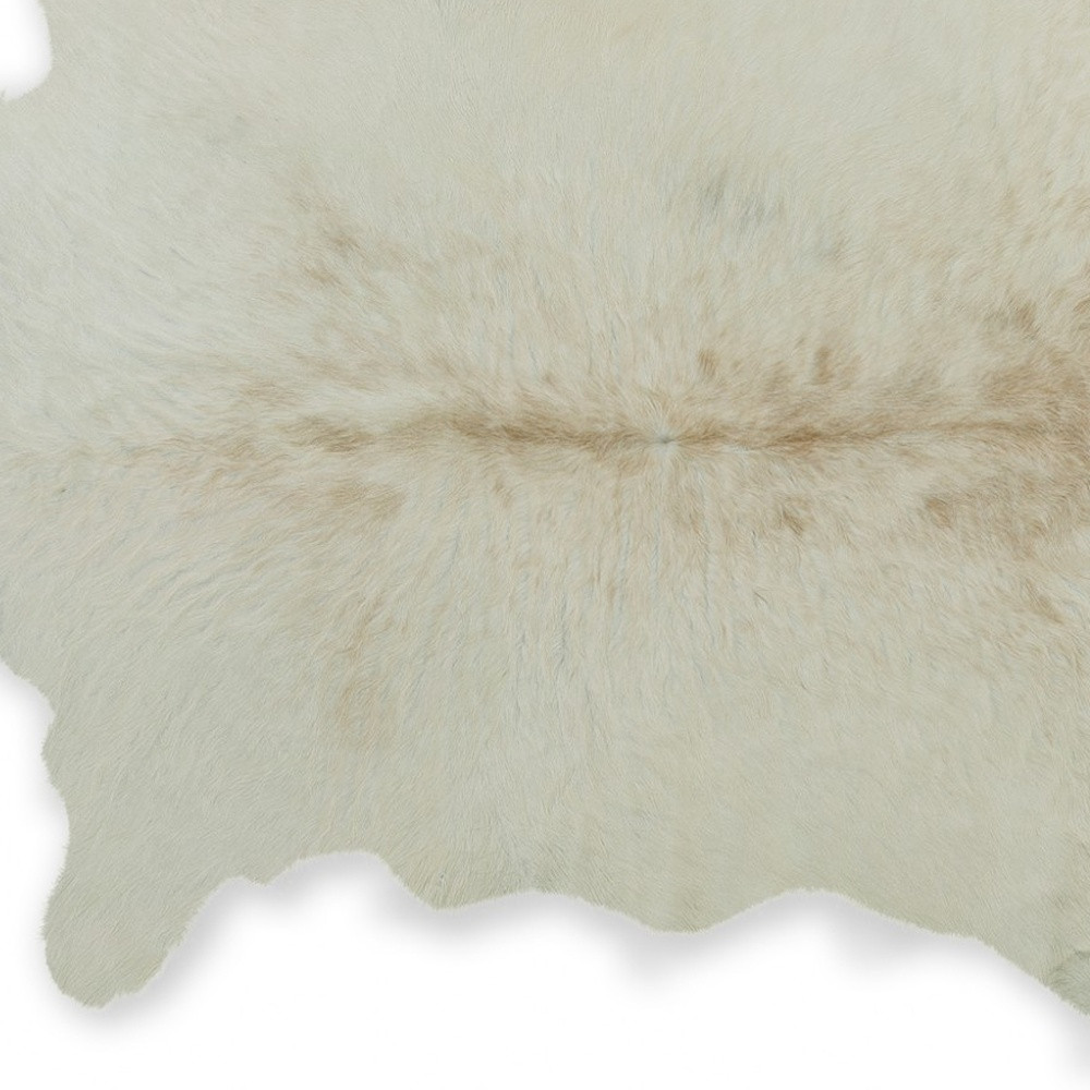 2" X 3" Natural Cowhide Hand Woven Area Rug