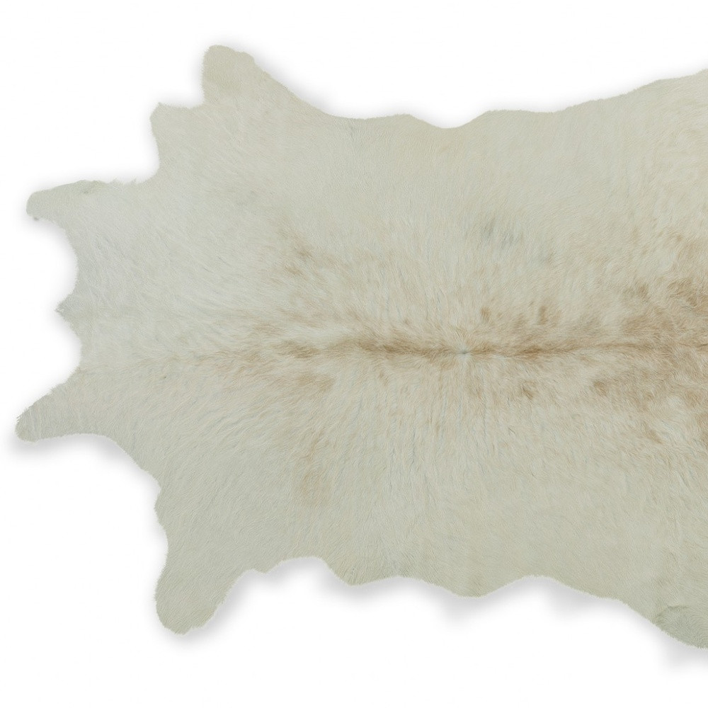 2" X 3" Natural Cowhide Hand Woven Area Rug