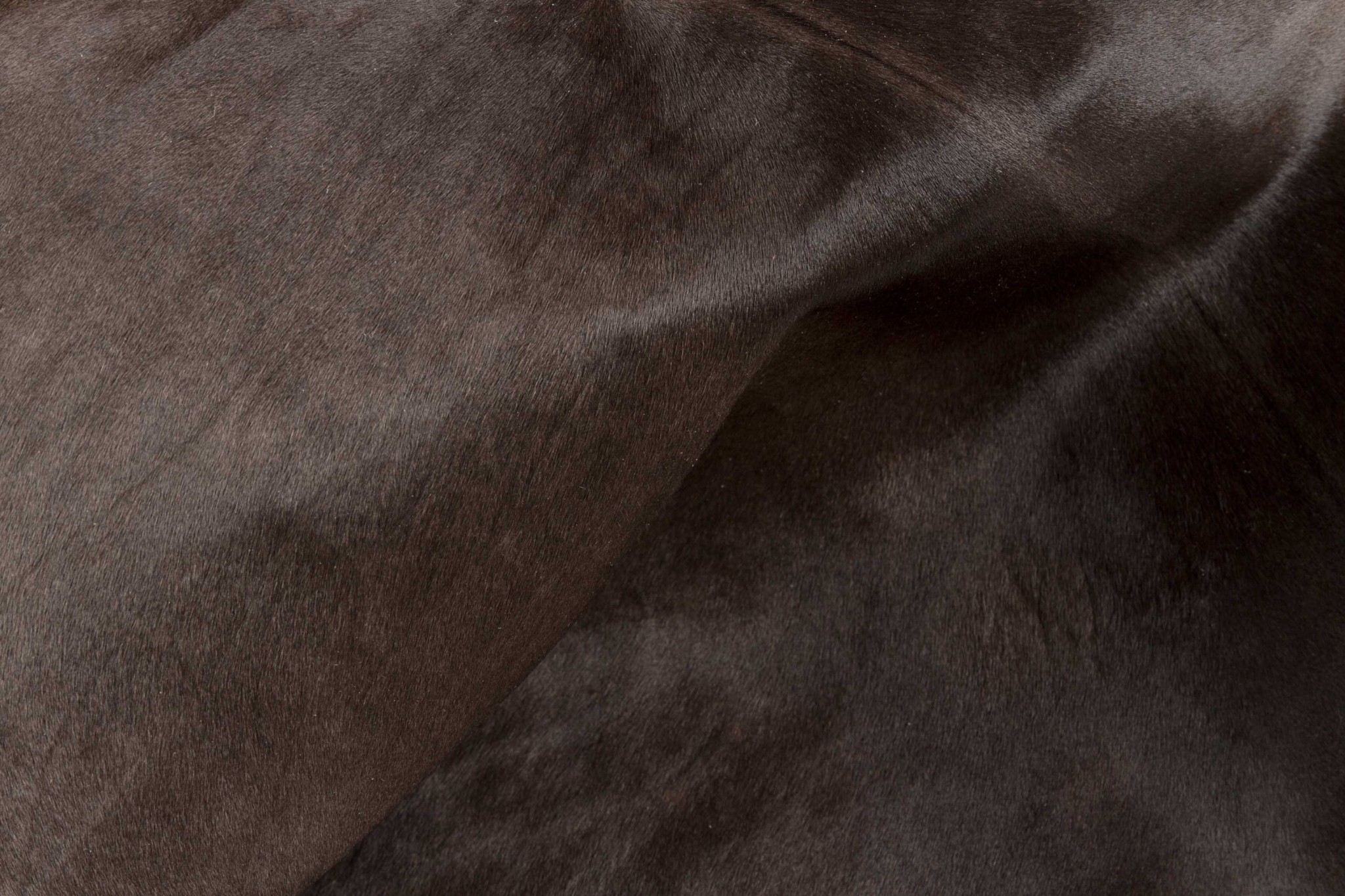 2" X 3" Taupe And White Calfskin - Area Rug