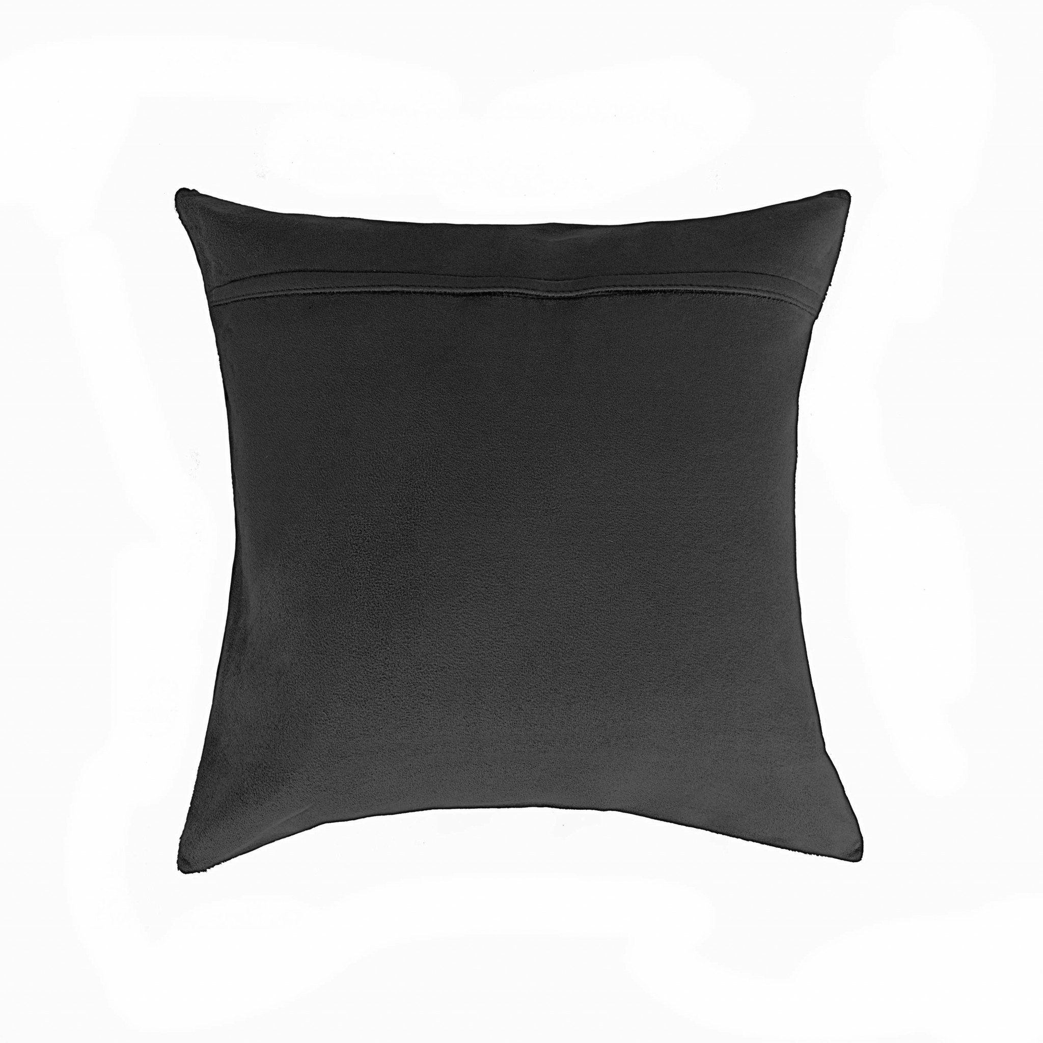 16"X16" Salt And Pepper, Black And White, Cowhide - Pillow 2-Pack