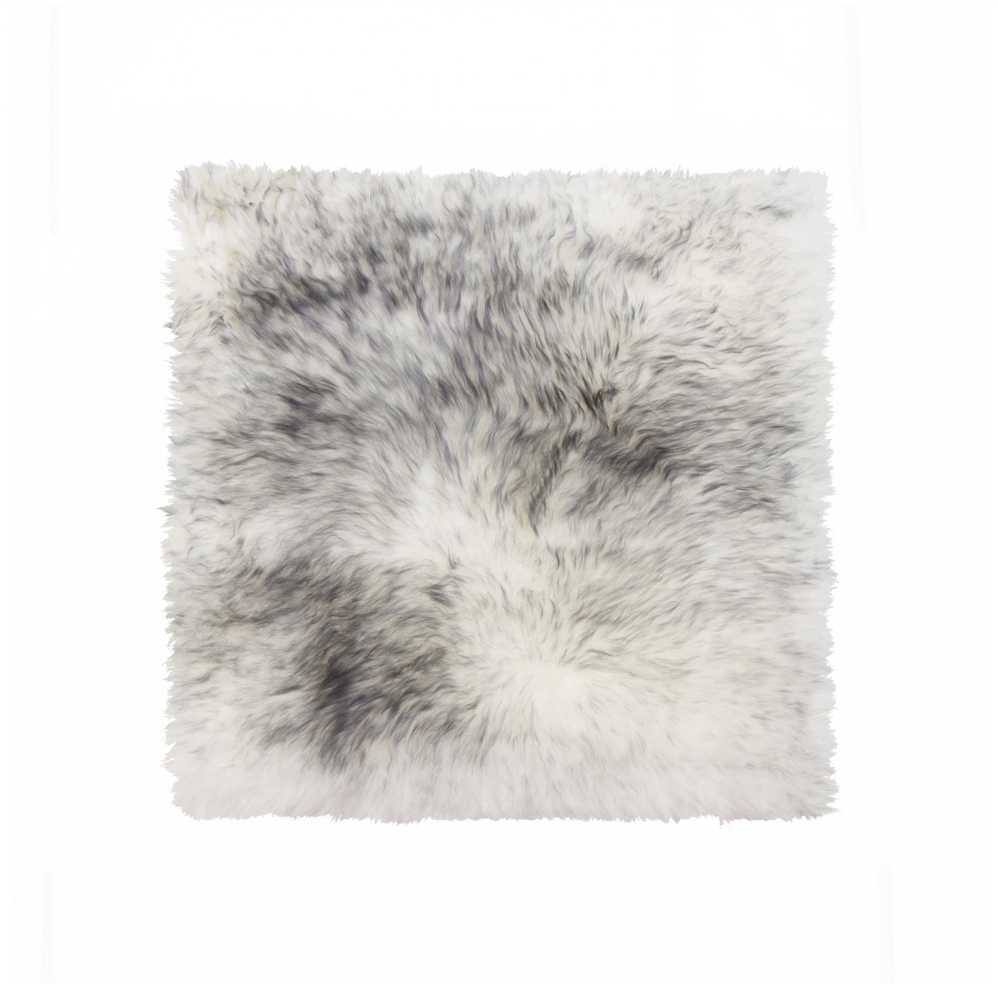 16" X 16" Gradient Gray, Sheepskin - Seat/Chair Cover