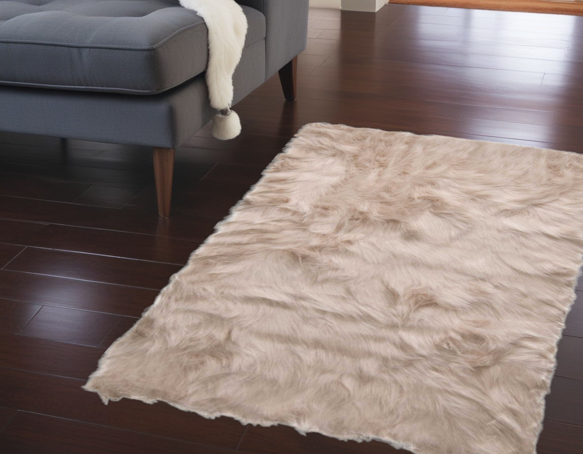 2' X 3' Taupe Animal Print Area Rug-317267-1