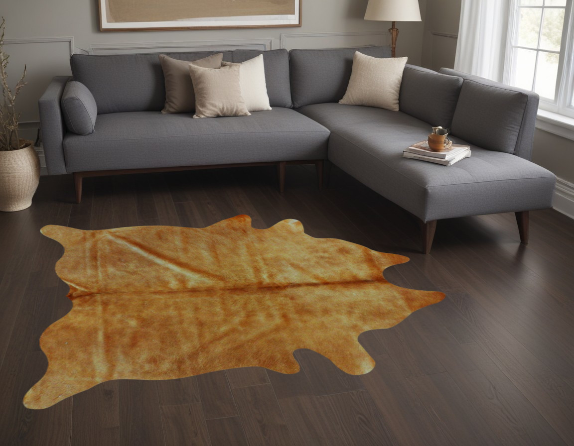 60" X 84" Tan Cowhide - Area Rug-317305-1