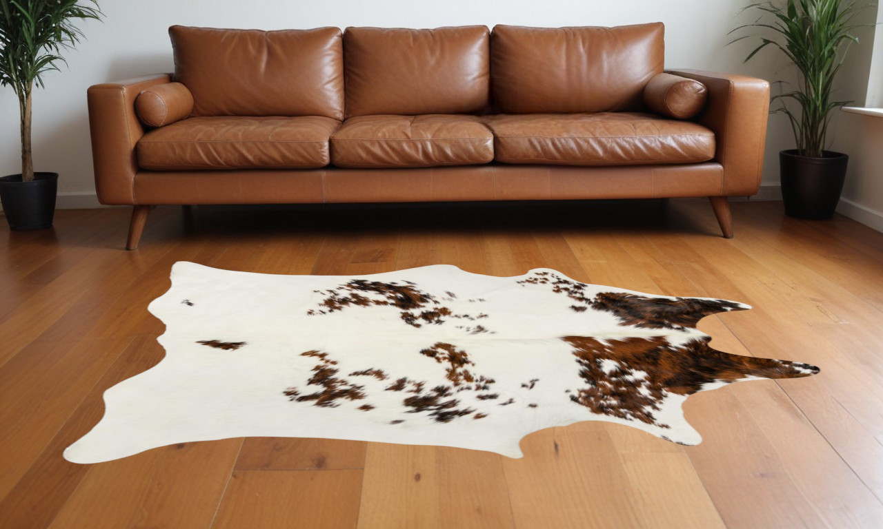 60" X 84" Tricolor Cowhide - Area Rug-317338-1