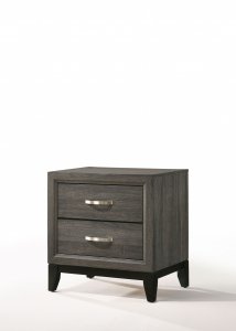 Distressed Gray Nightstand