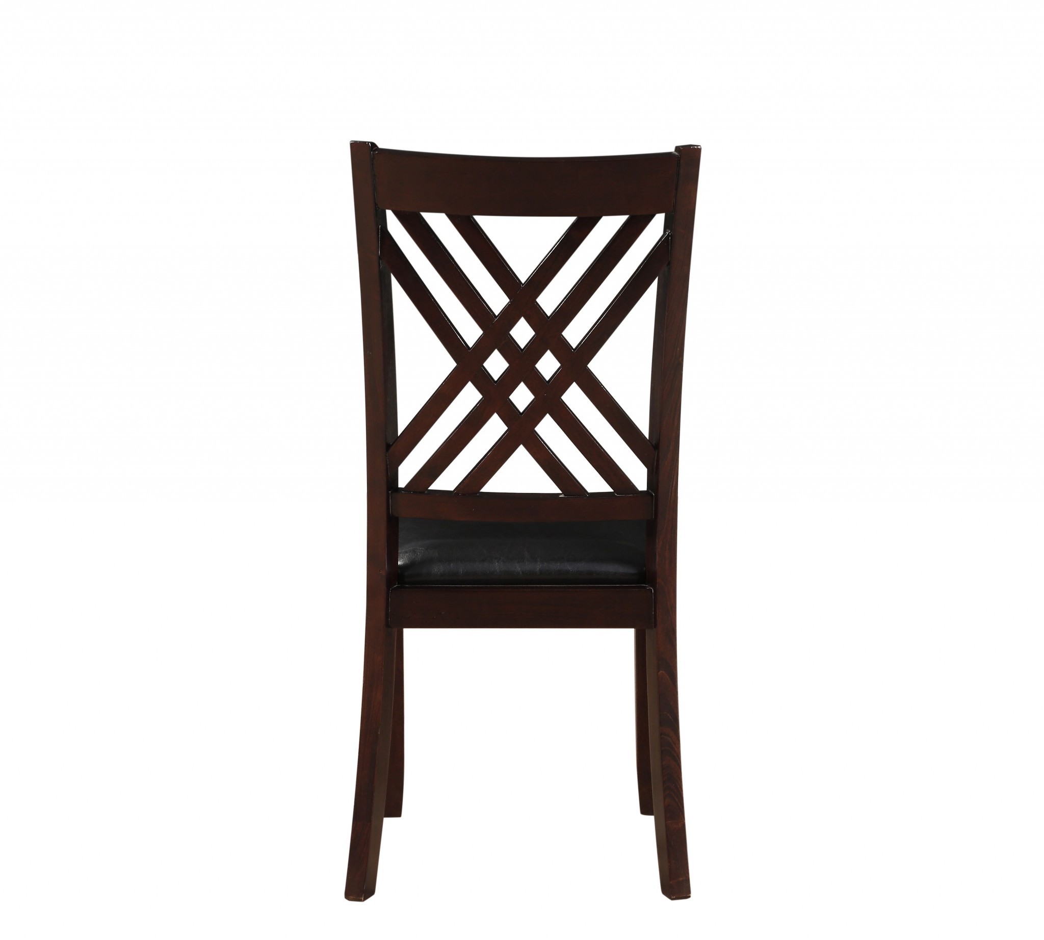 18" X 22" X 41" 2pc Black And Espresso Side Chair