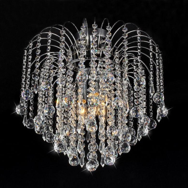 Candace Crystal-Chrome Chandelier