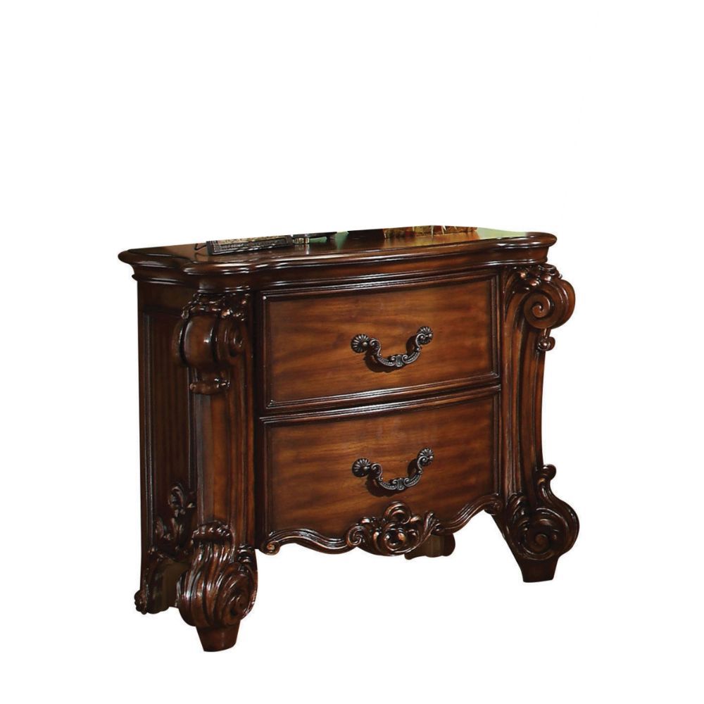 20.25" X 34.25" X 30" Cherry Wooden Nightstand