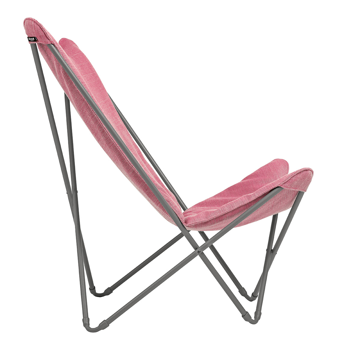 Lounge Chair - Titane Steel Frame - Orchid Hedona Fabric