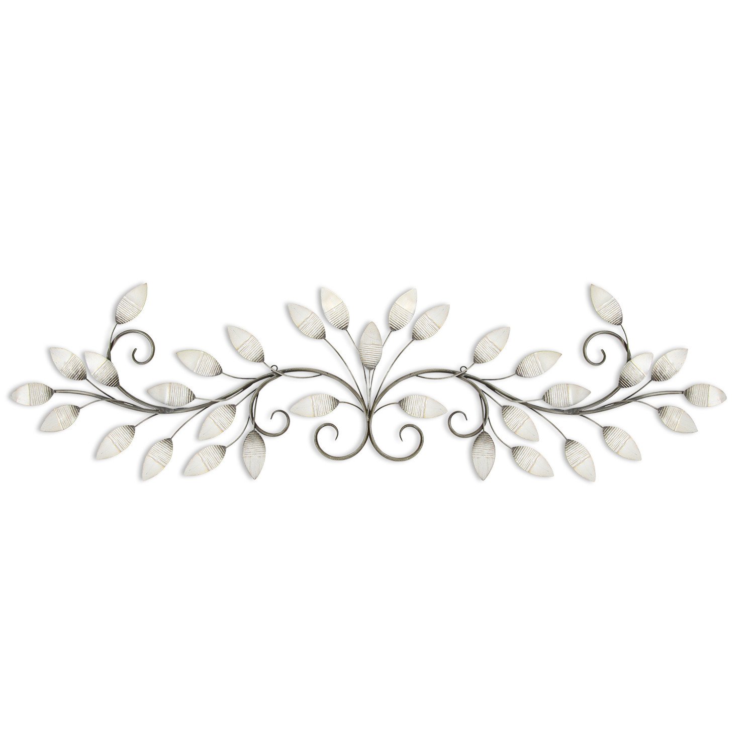 51 X 1 X 15 White Brushed Pearl Over The Door Wall Decor