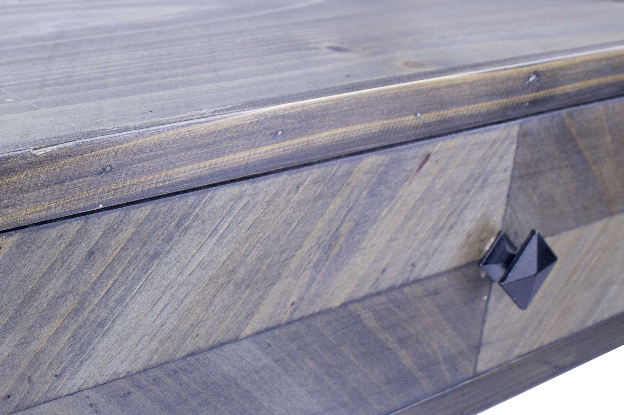 24" X 14.5" X 67.25" Natural Grey Metal Wood MDF Modern Shelf Drawer Bookcase and Display Organizer Grey