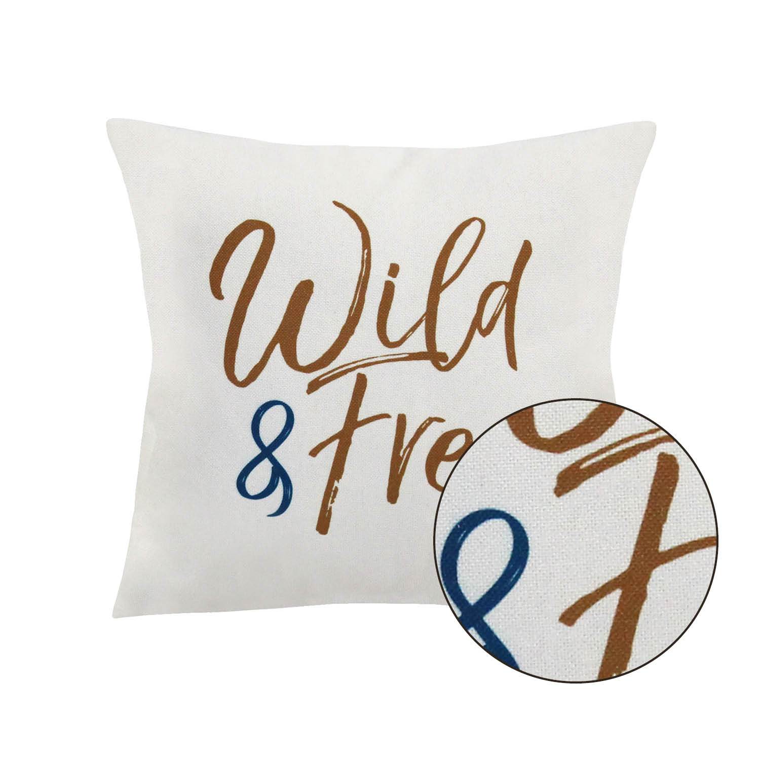 Wild & Free Square Pillow