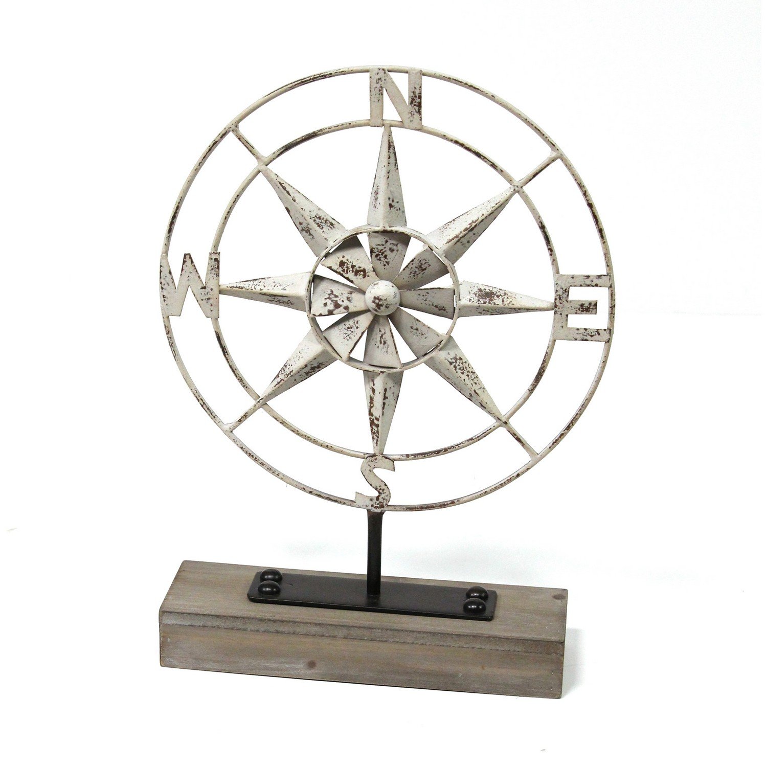 Compass of the Sea Metal and Wood Table Top