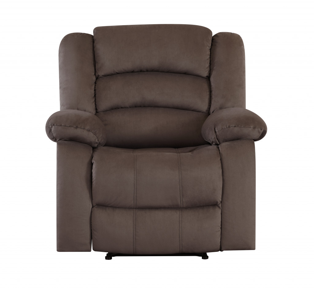 40" Contemporary Brown Fabric Chair-329369-1