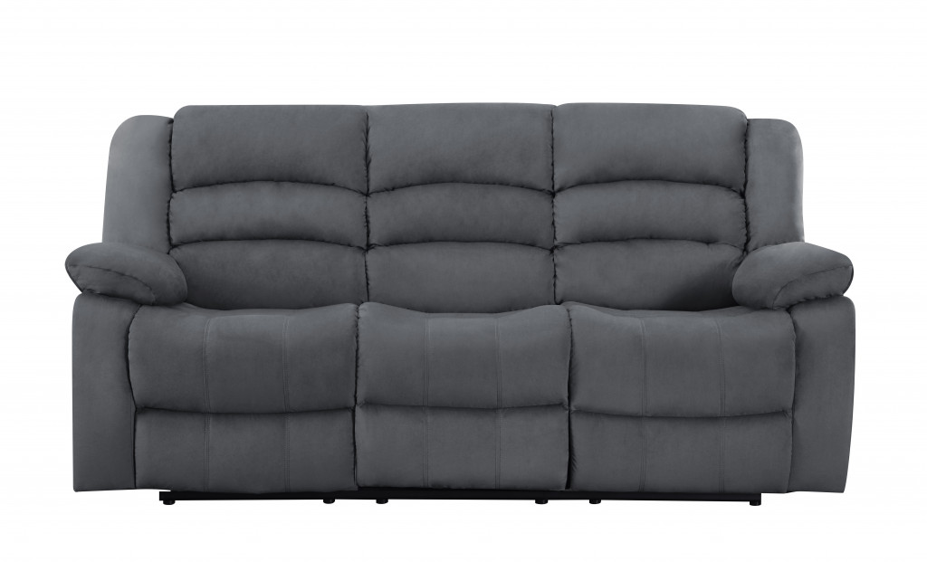 40" Contemporary Grey Fabric Sofa-329375-1