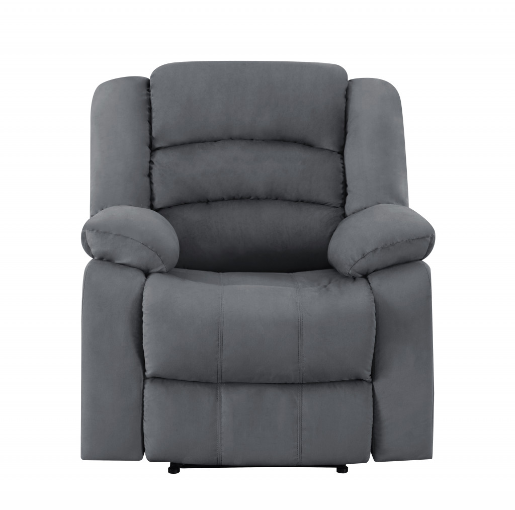 40" Contemporary Grey Fabric Chair-329377-1