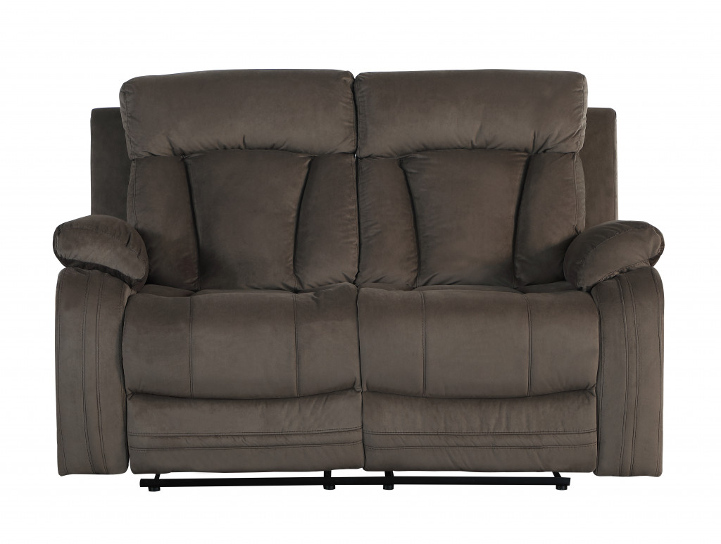 40" Modern Brown Fabric Loveseat-329380-1