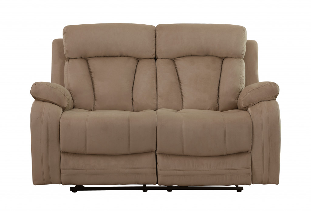 40" Modern Beige Fabric Loveseat-329384-1