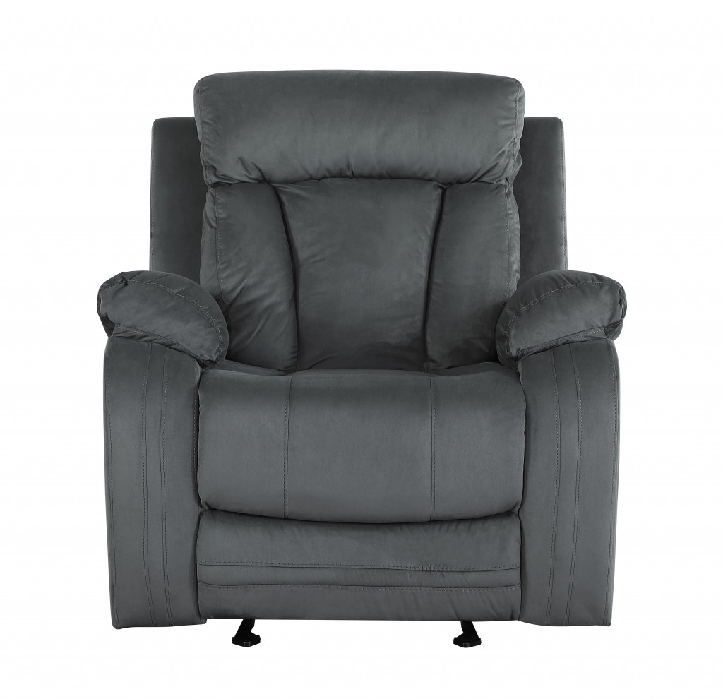 40" Modern Grey Fabric Chair-329389-1