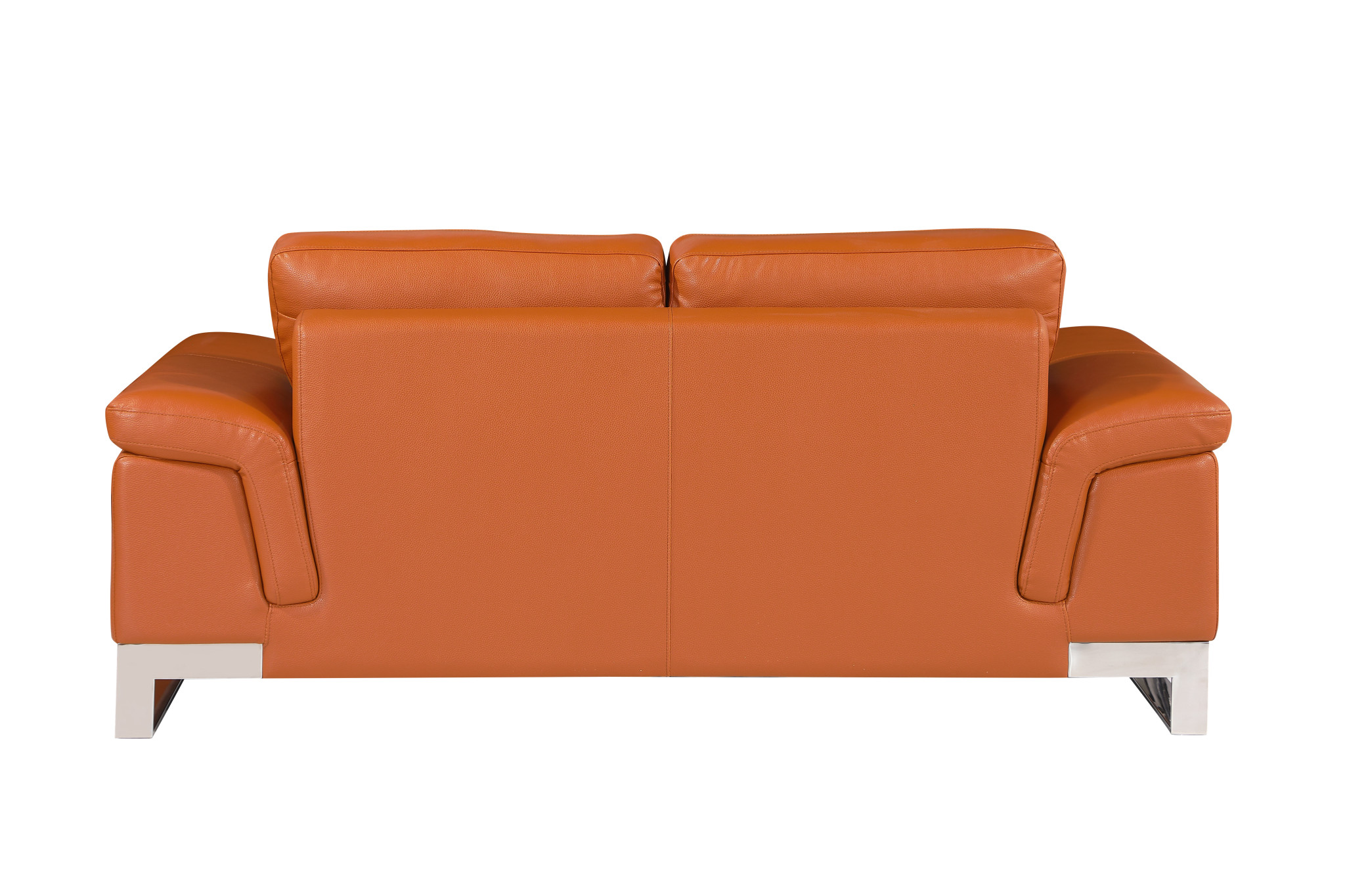 Three Piece Indoor Camel Italian Leather Six Person Seating Set-329608-1