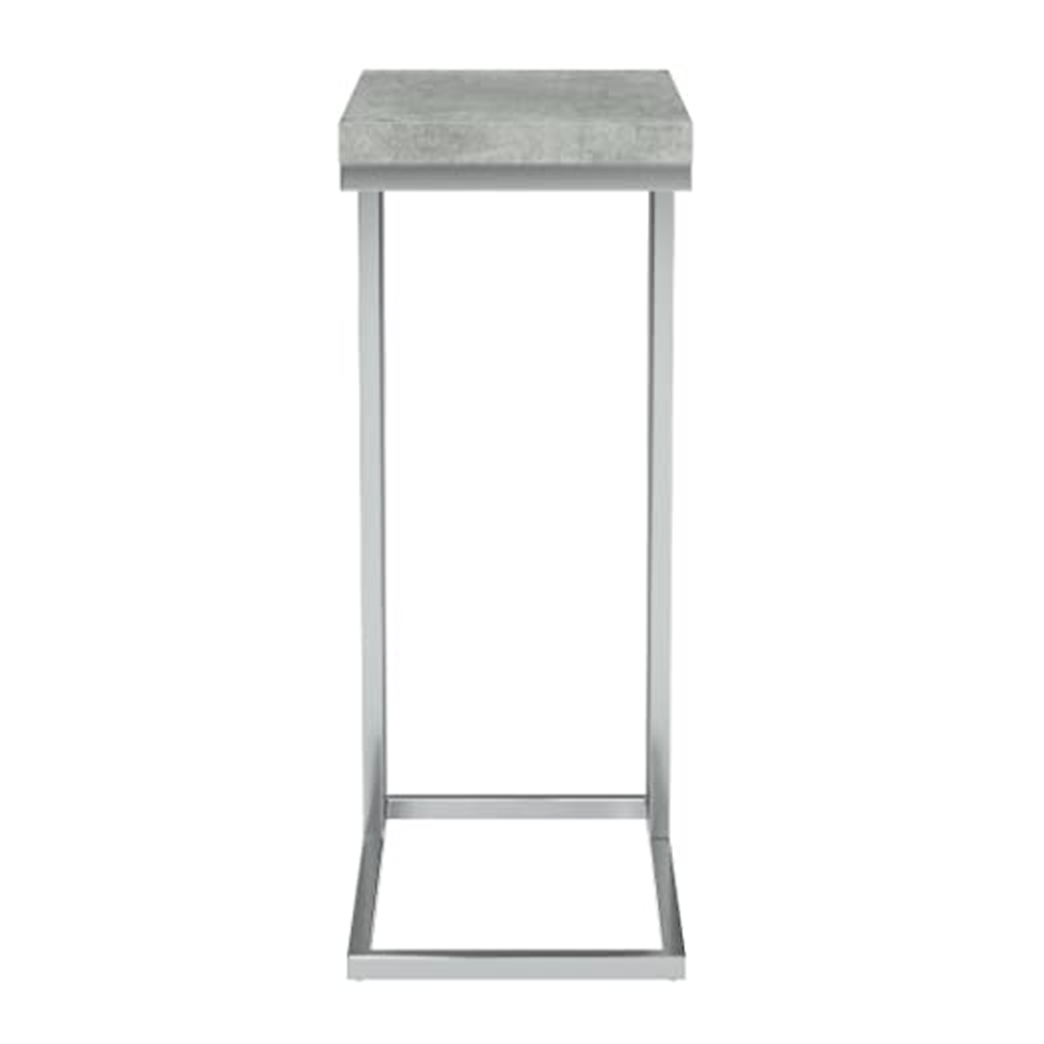 18.25" x 10.25" x 25.25" Grey Particle Board Metal Accent Table