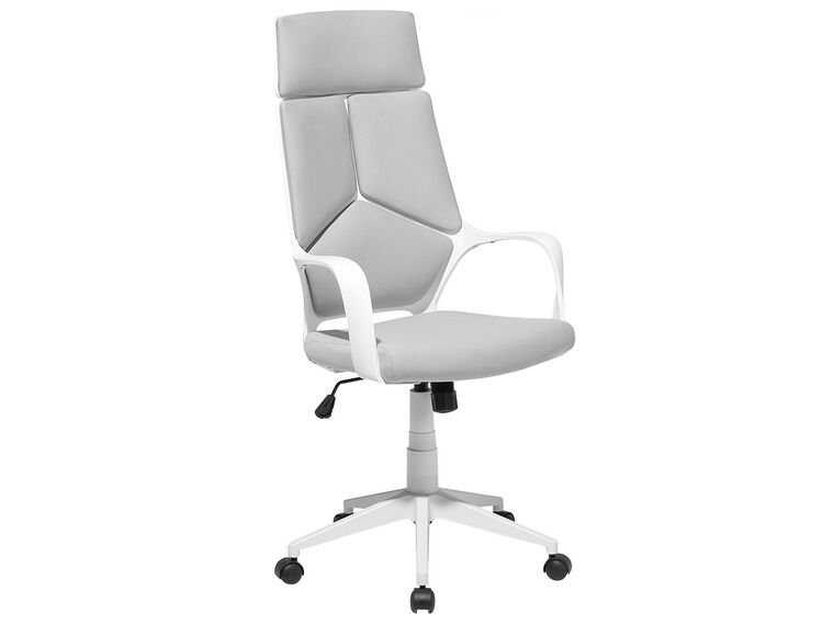 45.75" Foam White Polypropylene MDF and Metal High Back Office Chair