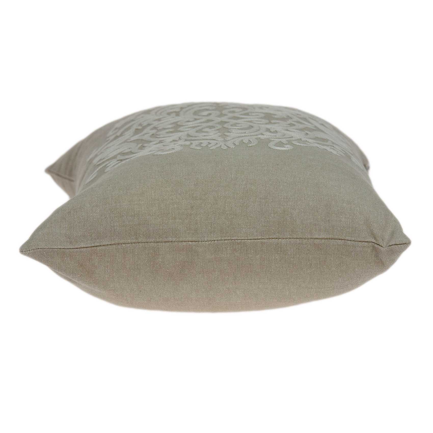 20" x 0.5" x 14" Elegant Transitional Beige Cotton Accent Pillow Cover