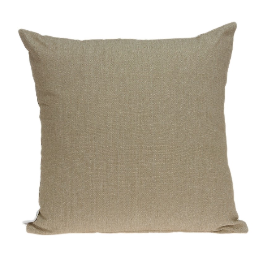 20" x 0.5" x 20" Elegant Transitional Beige Pillow Cover