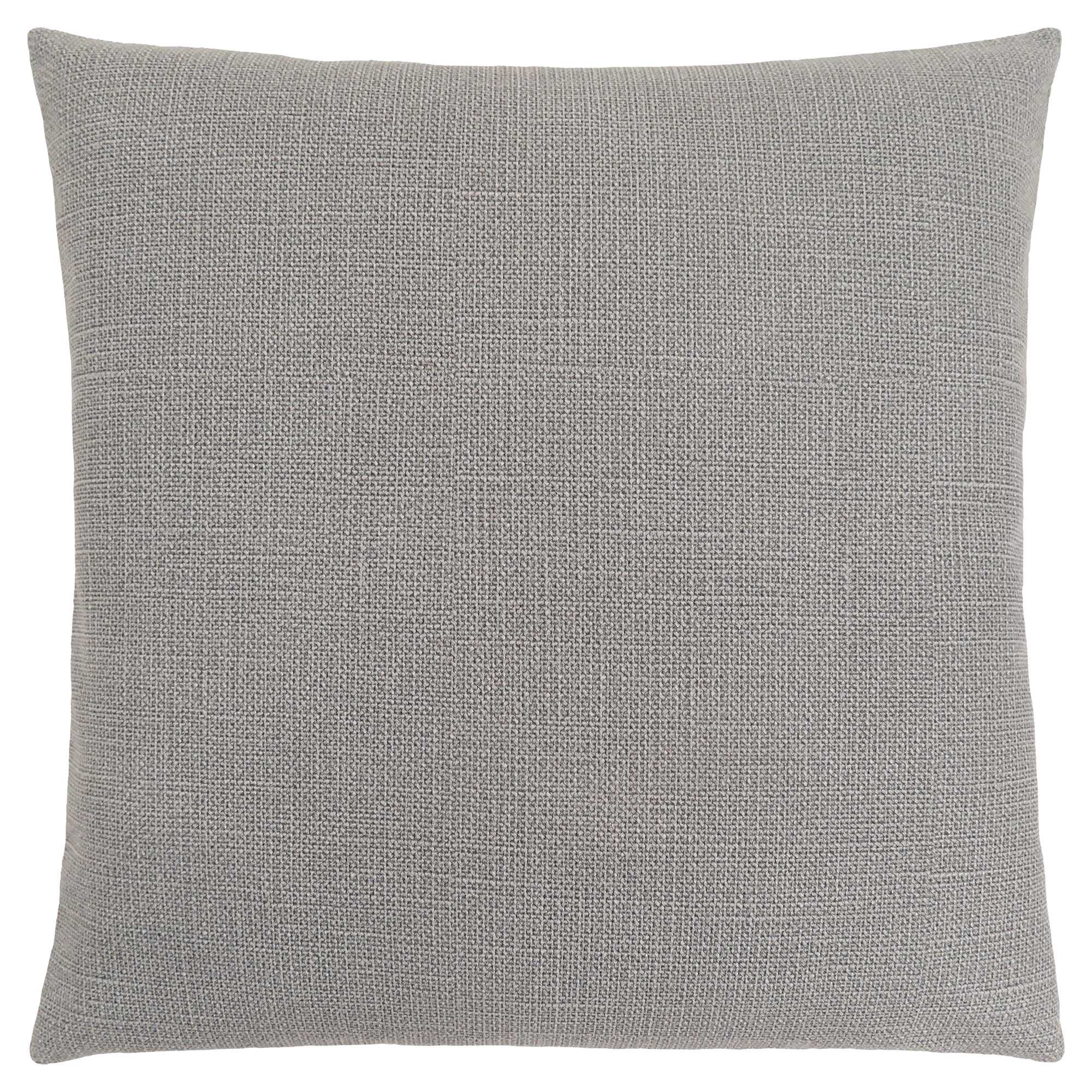 18" X 18" Light Gray Polyester Interlocking Zippered Pillow-344052-1