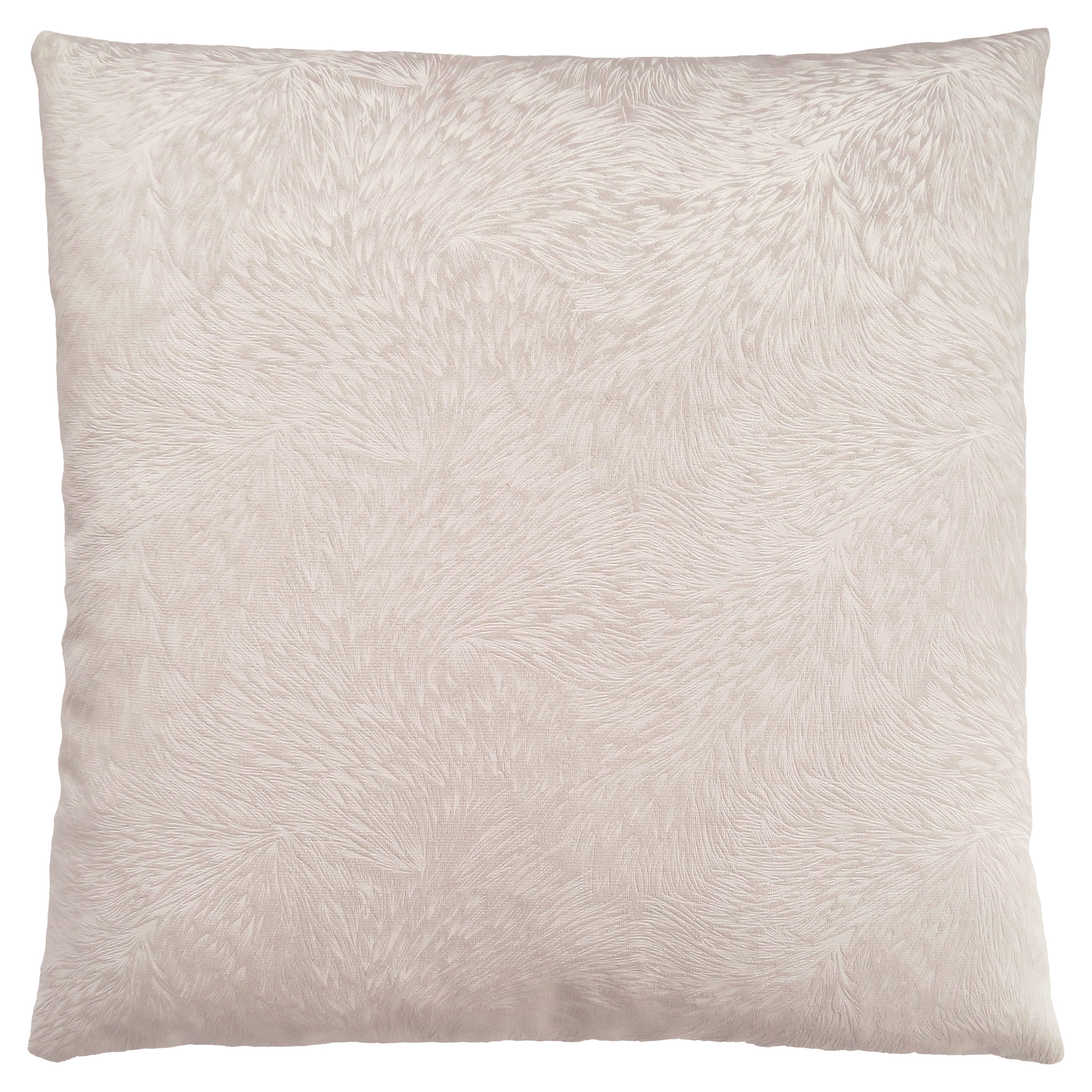 Set Of Two 18" X 18" Taupe Polyester Feather Zippered Pillow-344146-1